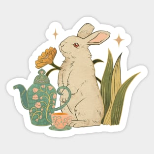 Tea Party with Rabbit Sticker